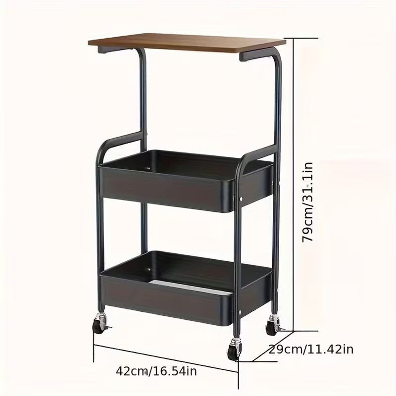 Chariot de rangement compact multifonction