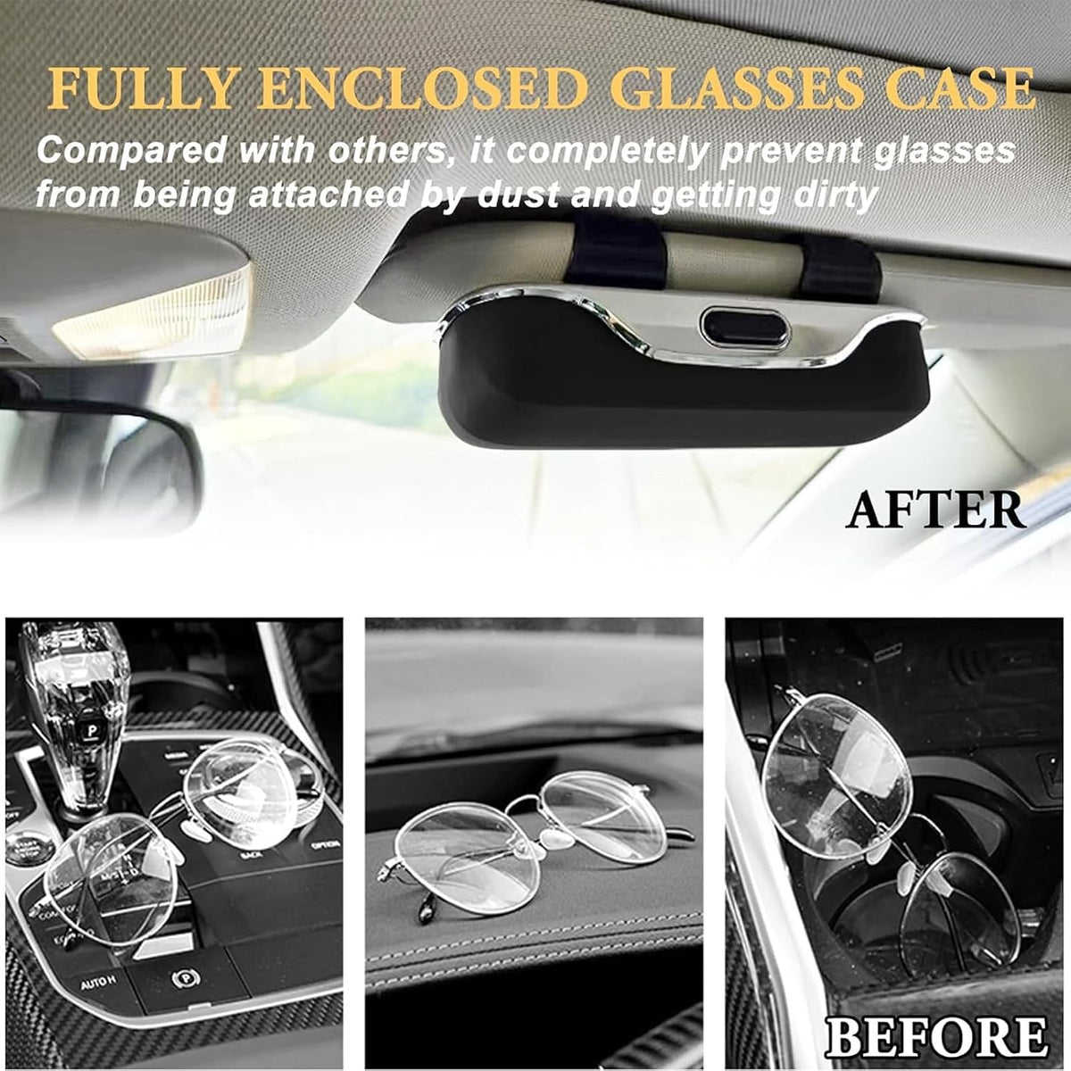 Étui à lunettes de pour voiture