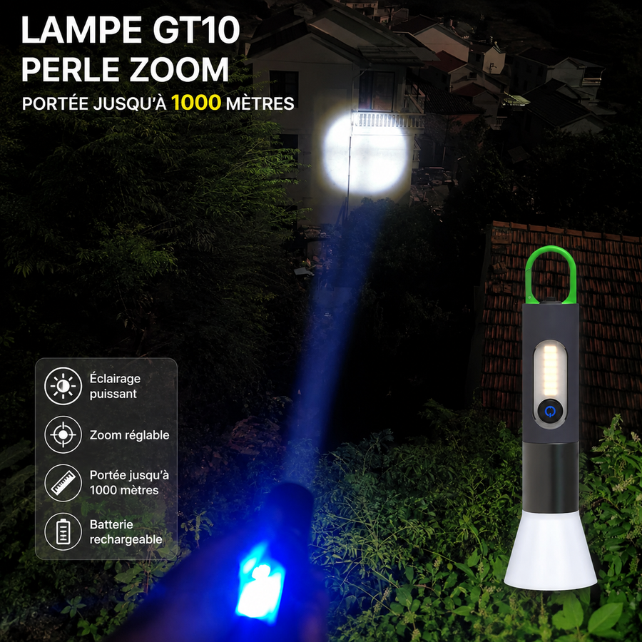 lampe de poche LED rechargeable multifonctionnelle