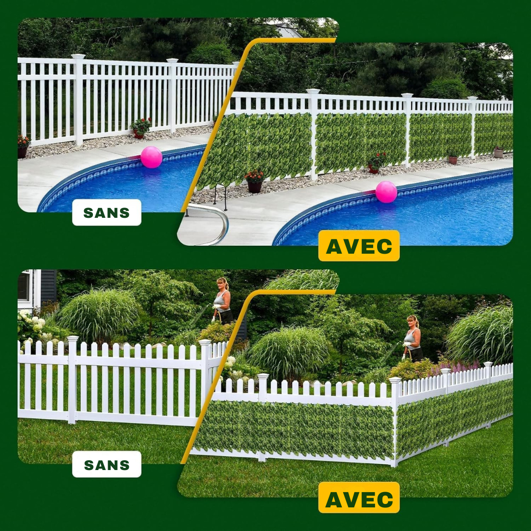 Clôture d'intimité  en lierre artificielle 3m/1m