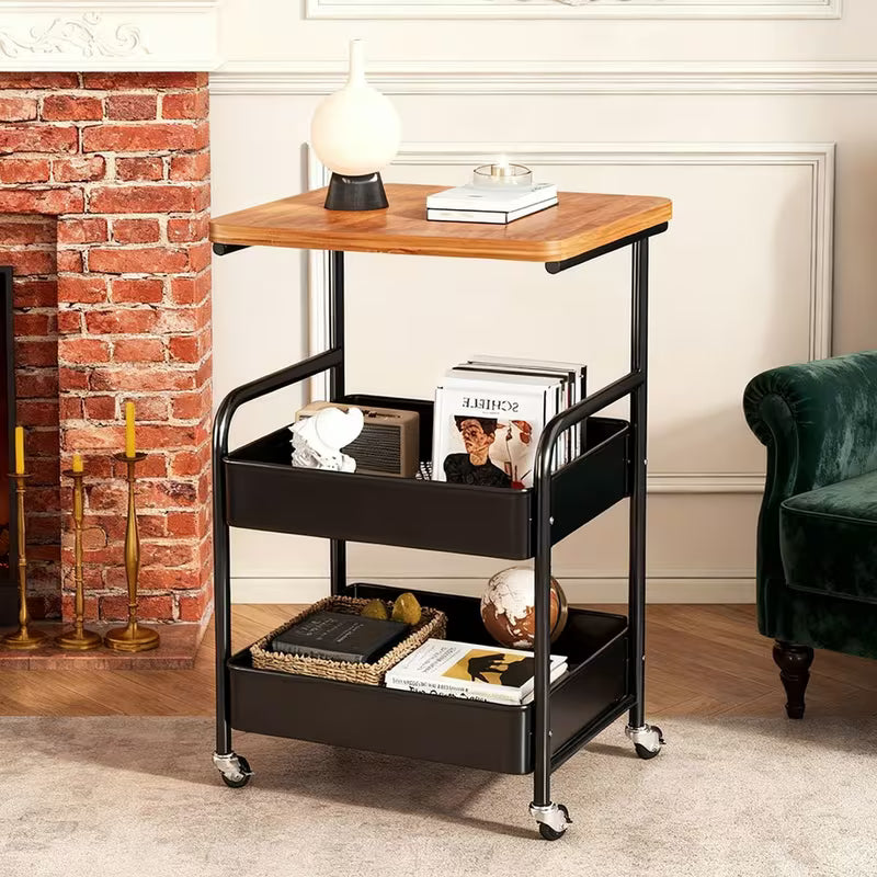 Chariot de rangement compact multifonction
