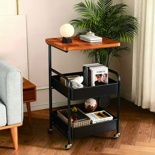 Chariot de rangement compact multifonction