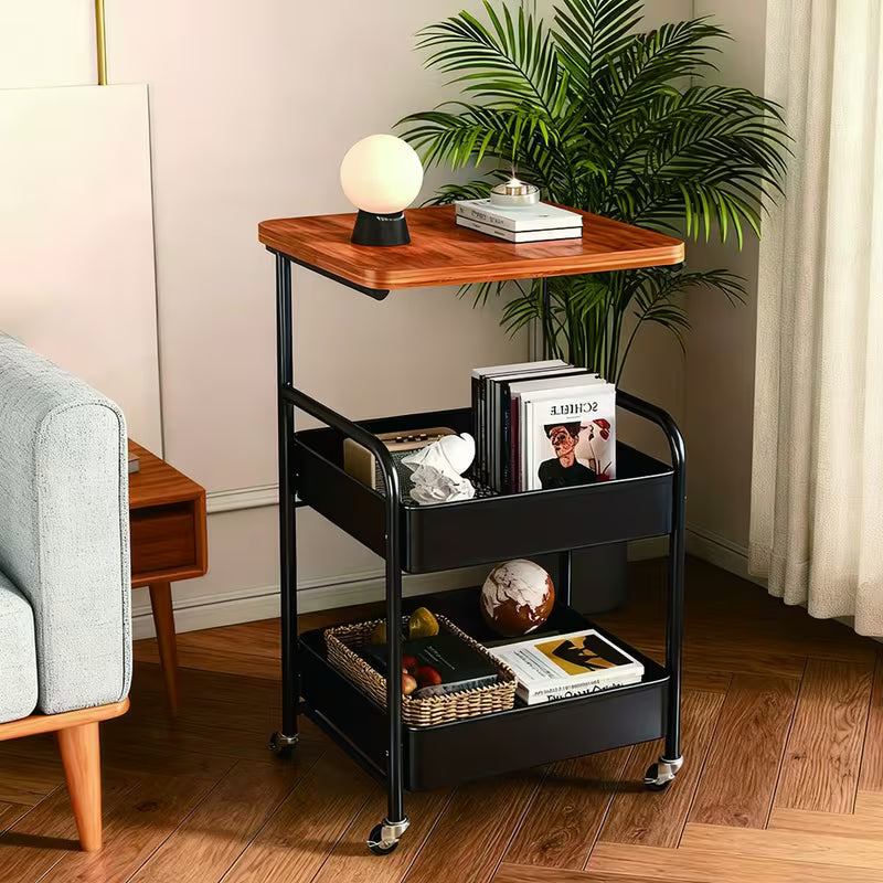 Chariot de rangement compact multifonction
