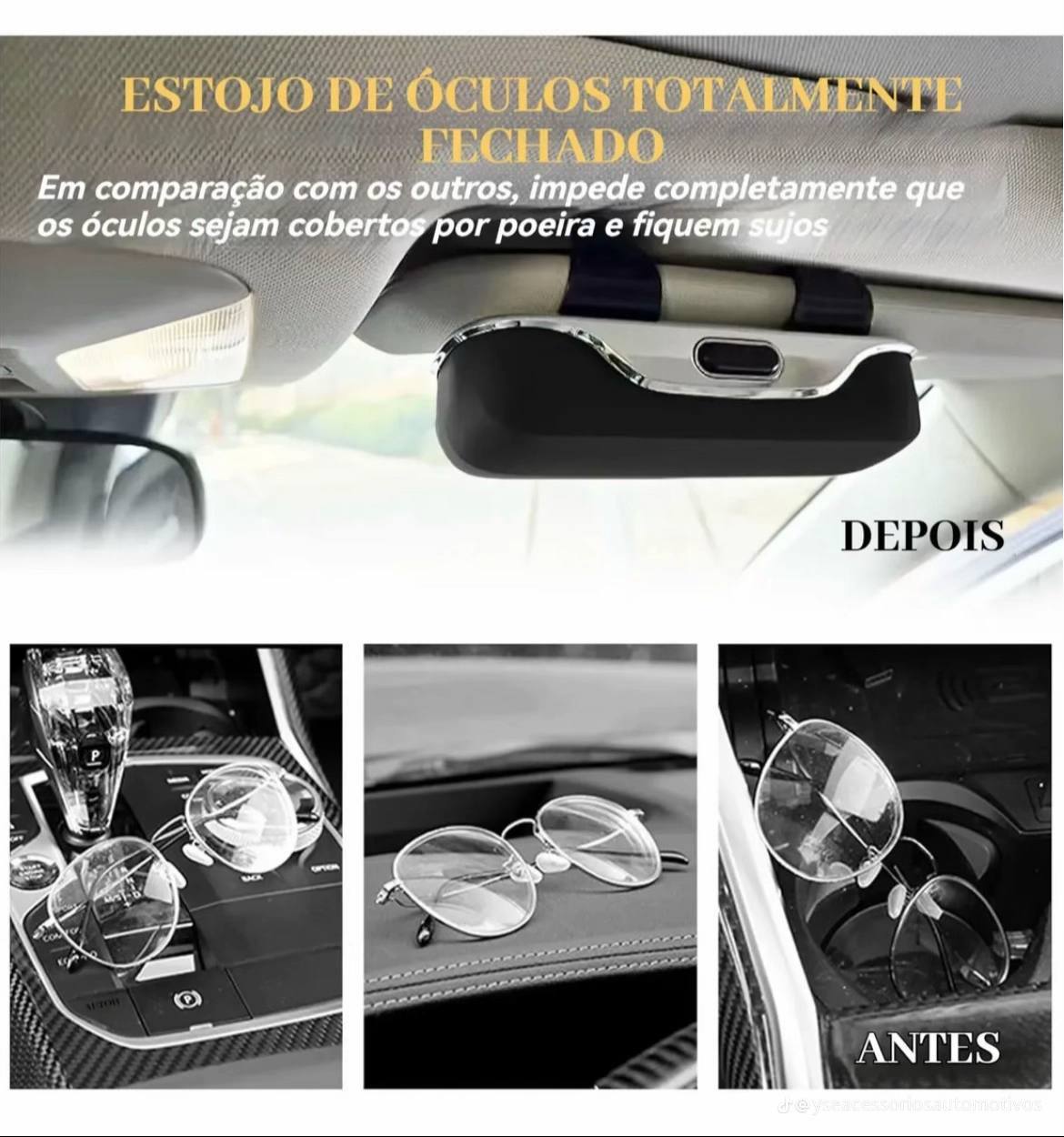 Étui à lunettes de pour voiture