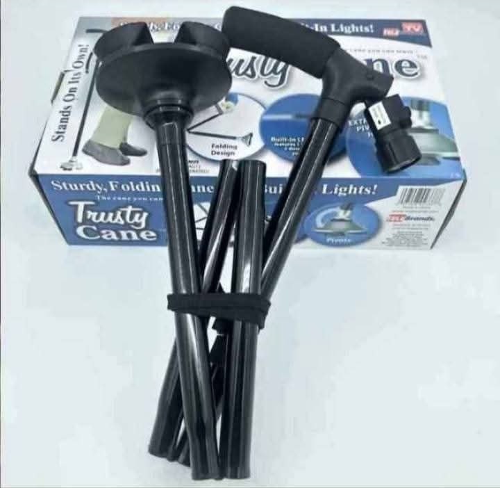 Canne de marche pliable avec lampe LED Intégrée