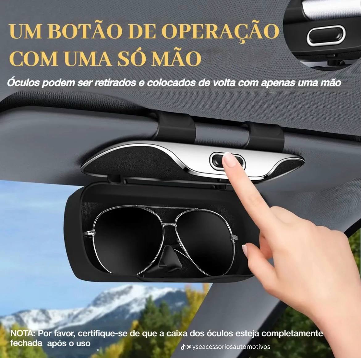 Étui à lunettes de pour voiture