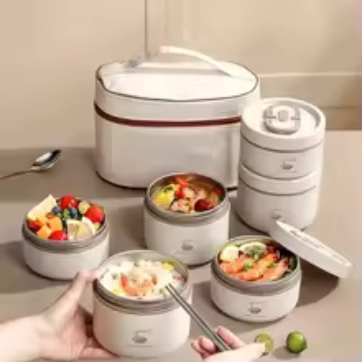 Boîte Repas Inox Isotherme Empilable